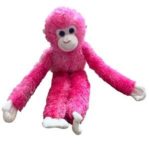 Plush Hanging Monkey 19in Stuffed Animal-Pink-GUC